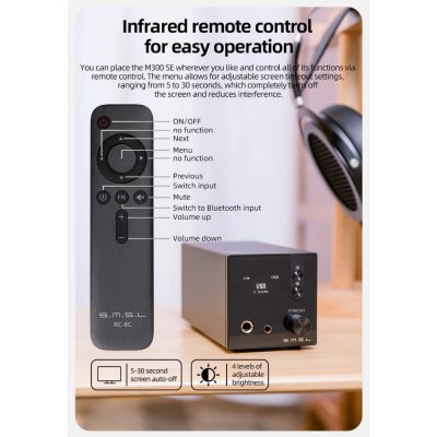 SMSL M300 SE DAC/AMP ตั้งโต๊ะ รองรับ MQA, Bluetooth5.0