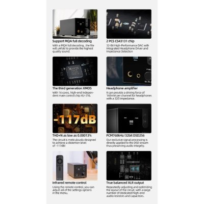 SMSL M300 SE DAC/AMP ตั้งโต๊ะ รองรับ MQA, Bluetooth5.0