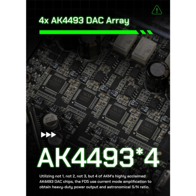 Hiby FD5 DAC/AMP ตั้งโต๊ะ Class A/AB ชิป AKM4493 x4 ดีไซน์ไซเบอร์พังค์ รองรับ MQA