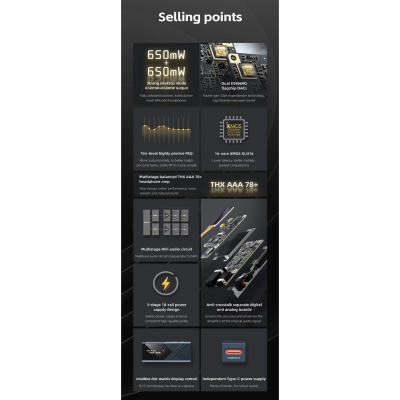 FiiO KA17 DAC/AMP พกพาชิป DAC คู่ ESS ES9069Q แอมป์ THX AAA 78+ รองรับ MQA