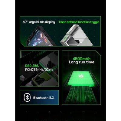 HiBy R4 เครื่องเล่นเพลงพกพา DAC 4 ตัวแบบ Array แอมป์ Class A รองรับ MQA, Dual Hi-Res