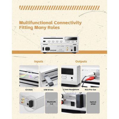 Shanling CD80 เครื่องเล่น CD พร้อม DAC/AMP ในตัวรองรับ MQA