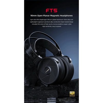 FiiO FT5 หูฟัง Headphones ไดรเวอร์ Planar 90 mm รองรับ Hi-Res