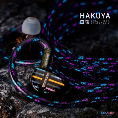Seeaudio Hakuya สุดยอดหูฟัง IEMs Hybrid 14 ไดรเวอร์ 10BA+4EST