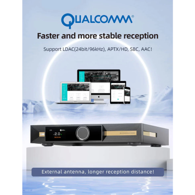 SMSL VMV D2R DAC ตั้งโต๊ะระดับเรือธง ชิปเซ็ต ROHM รองรับ MQA