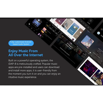 Cayin IDAP-8 เครื่องเล่นสตรีมเมอร์ดิจิตอลระบบ Android 9.0 พร้อม Google Play รองรับการเชื่อมต่อหลากหลาย