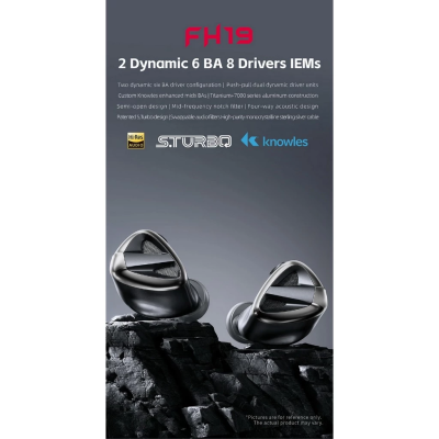 FiiO FH19 หูฟัง IEMs 8 ไดรเวอร์ 2DD+6BA เปลี่ยนท่อนำเสียงได้ รองรับ Hi-Res