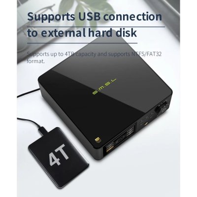 SMSL DP5SE เครื่องเล่นเพลงเครือข่าย HiFi ชิป DAC/AMP ES9039Q2M รองรับ MQA