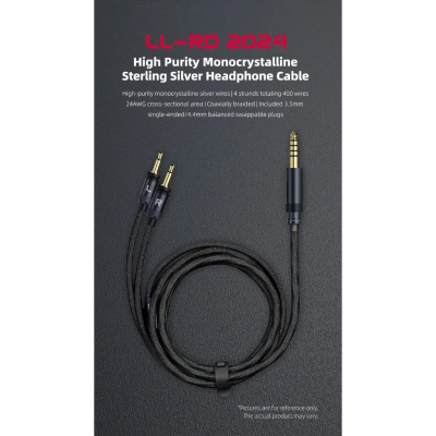FiiO LL-RD 2024 สายอัพเกรดหูฟัง Headphone เงินสเตอร์ลิงผลึกเดี่ยวความบริสุทธิ์สูง ถอดเปลี่ยนปลั๊กได้