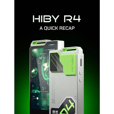 HiBy R4 เครื่องเล่นเพลงพกพา DAC 4 ตัวแบบ Array แอมป์ Class A รองรับ MQA, Dual Hi-Res