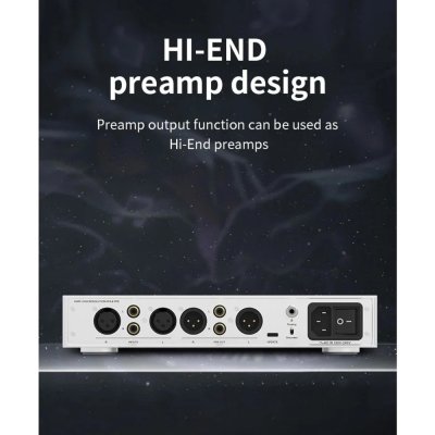SMSL H400 แอมป์หูฟังตั้งโต๊ะความละเอียดสูง รองรับฟังก์ชันปรีแอมป์ระดับไฮเอนด์