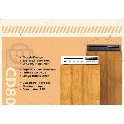 Shanling CD80 เครื่องเล่น CD พร้อม DAC/AMP ในตัวรองรับ MQA