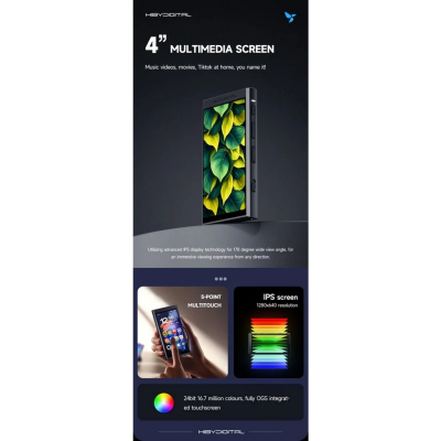 HiBy Digital M300 เครื่องเล่นเพลงดิจิตอล Android แบบพกพา