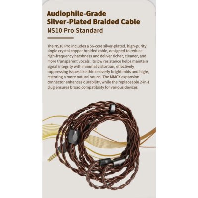 BGVP NS10 Pro หูฟัง IEMs 10 ไดรเวอร์ 8BA+2DD เปลี่ยนท่อนำเสียงได้ รองรับ Hi-Res