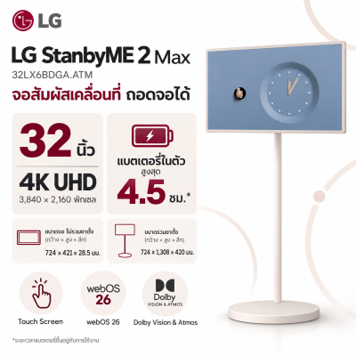 จอมอนิเตอร์ LG StanbyME 2 Max