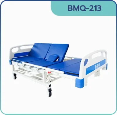 เตียงผู้ป่วยฟาซิแคร์ ระบบมือหมุน รุ่น BMQ-213