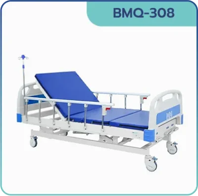 เตียงผู้ป่วยฟาซิแคร์ ระบบมือหมุน 3 ไกร์ รุ่น BMQ-308