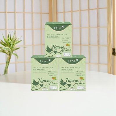 โปรตีนสูตรสลายไขมันหลังคลอด "Figure of Love" รสชาเขียว (Green Tea)