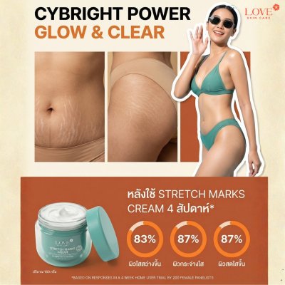 Stretch Marks Cream ครีมลดรอยแตกลาย ป้องกันผิวแตกลาย สูตรแพทย์