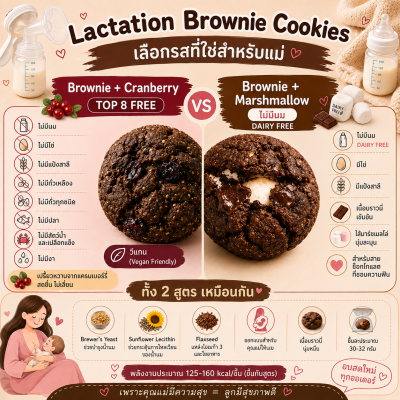 บราวนี่คุกกี้ เพิ่มน้ำนม Love lactation brownie cookies คุกกี้แม่ให้นม