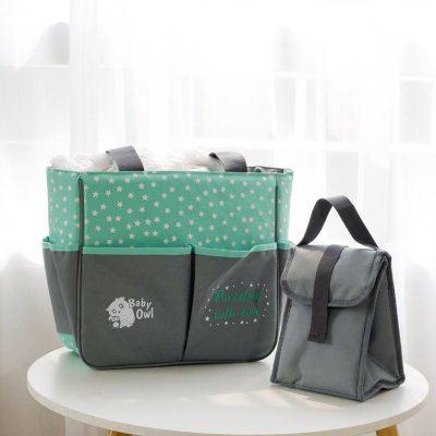 กระเป๋าผ้าอ้อม สำหรับคุณแม่ กระเป๋าอเนกประสงค์ Diaper bag (5 ชิ้น)