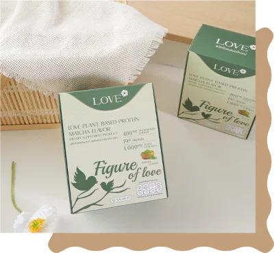 โปรตีนสูตรสลายไขมันหลังคลอด "Figure of Love" รสชาเขียว (Green Tea)