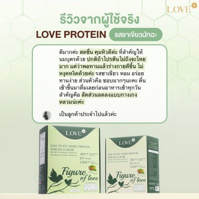 โปรตีนสูตรสลายไขมันหลังคลอด "Figure of Love" รสชาเขียว (Green Tea)