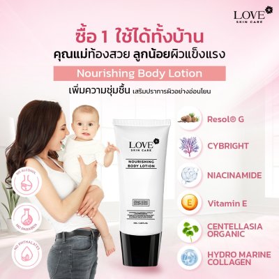 Nourishing Body Lotion โลชั่นบำรุงผิวสูตรเข้มข้น เพิ่มความยืดหยุ่นของผิว สูตรแพทย์