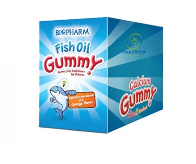 BIOPHARM Fish Oil Gummy 20 g ไบโอฟาร์ม ฟิชออย เยลลี่ กัมมี่