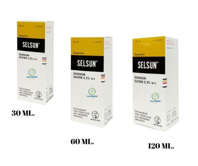 SELSUN 30ML./60ML./120ML. เซลซั่น แชมพู ขจัดรังแค 30/60/120 มล. SELSUN 30ML./60ML./120ML. เซลซั่น แชมพู ขจัดรังแค 30/60/120 มล.