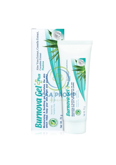 BURNOVA GEL PLUS PLANKTON เบอร์นโนว่า เจล พลัส แพลงก์ตอน เจลว่านหางจระเข้  25 กรัม สีฟ้า