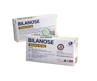 BILANOSE ไบลาโนส ยาแก้แพ้ ชนิดไม่ง่วงนอน 1กล่อง1แผง10เม็ด