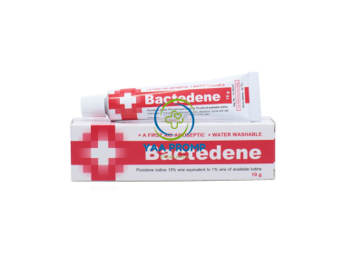 BACTEDENE GEL  แบคทีดีน เจล เบตาดีน 10 กรัม BACTEDENE GEL  แบคทีดีน เจล เบตาดีน 10 กรัม