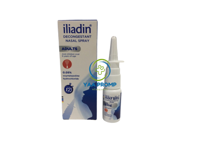 ILIADIN NASAL SPRAY 0.05%  อิลิอาดิน สเปรย์พ่นสำหรับผู้ใหญ่ ลดแน่นจมูก