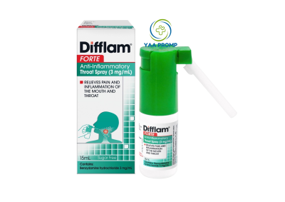 DIFFLAM FORTE THROAT SPRAY ดิฟแฟลม สเปรย์ พ่นคอ 15มล.