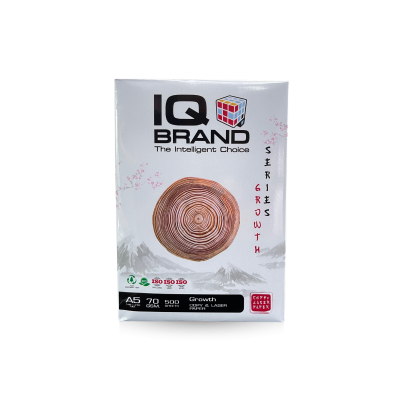 IQ Brand กระดาษถ่ายเอกสาร A5 70 แกรม รุ่น Growth Series 10 รีม/กล่อง