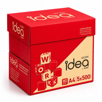 IDEA กระดาษถ่ายเอกสาร A4 (5 รีม/กล่อง)