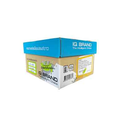 กระดาษต่อเนื่องเคมีขาว 1 ชั้น 9x5.5 นิ้ว / IQ Brand 60g 4000ชุด