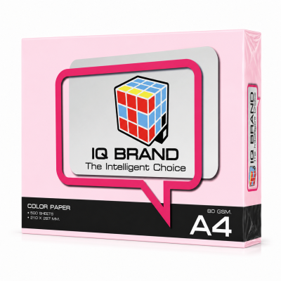 IQ Brand กระดาษถ่ายเอกสารสี A4 80 แกรม 500 แผ่น/รีม (สีอ่อน)