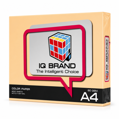 IQ Brand กระดาษถ่ายเอกสารสี A4 80 แกรม 500 แผ่น/รีม (สีอ่อน)
