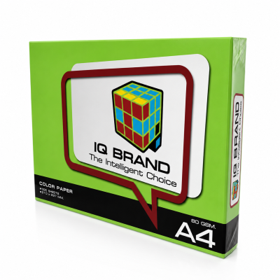 IQ Brand กระดาษถ่ายเอกสารสี A4 80 แกรม 500 แผ่น/รีม (สีเข้ม)
