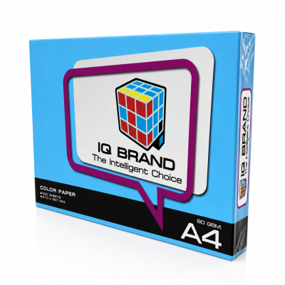 IQ Brand กระดาษถ่ายเอกสารสี A4 80 แกรม 500 แผ่น/รีม (สีเข้ม)