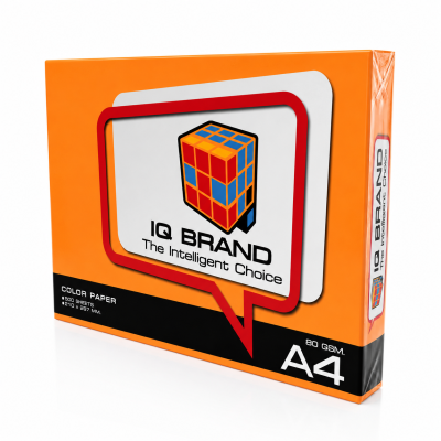 IQ Brand กระดาษถ่ายเอกสารสี A4 80 แกรม 500 แผ่น/รีม (สีเข้ม)