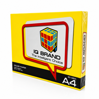 IQ Brand กระดาษถ่ายเอกสารสี A4 80 แกรม 500 แผ่น/รีม (สีเข้ม)