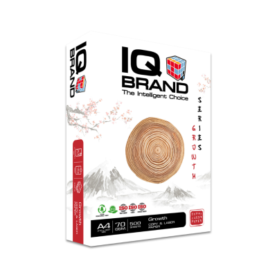 IQ Brand กระดาษถ่ายเอกสาร A4 70 แกรม รุ่น Growth Series 5 รีม/กล่อง