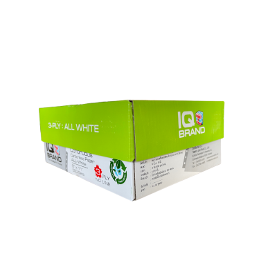 กระดาษต่อเนื่องเคมีขาว 3 ชั้น 9x11 นิ้ว / IQ Brand 500 ชุด