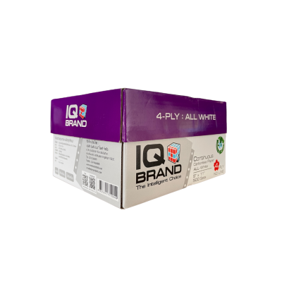กระดาษต่อเนื่องเคมีขาว 4 ชั้น 9x11 นิ้ว / IQ Brand 500 ชุด