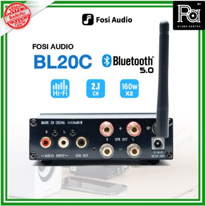 Fosi BL20C Bluetooth 2.1 อุปกรณ์ระบบเสียงอื่นๆ เครื่องขยายเสียงไซส์มินิ ให้เสียงระดับ Hi-Fi ระบบเสียง 2.1