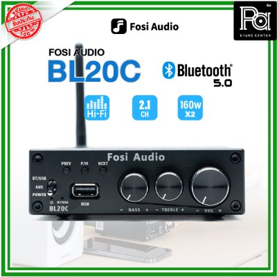 Fosi BL20C Bluetooth 2.1 อุปกรณ์ระบบเสียงอื่นๆ เครื่องขยายเสียงไซส์มินิ ให้เสียงระดับ Hi-Fi ระบบเสียง 2.1