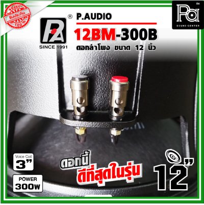 P.AUDIO 12BM-300B ดอกลำโพง ขนาด 12 นิ้ว คุณภาพสูง เสียงดีราคาประหยัด